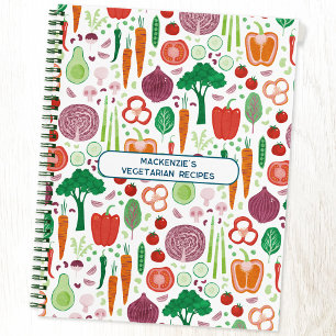Vegetables Personalised Recipe Notebook