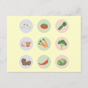 Vegetables Postcard