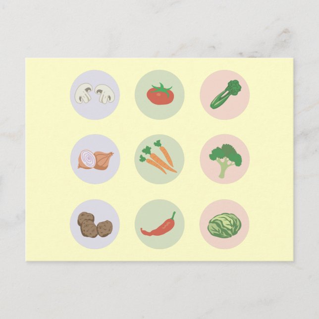 Vegetables Postcard (Front)