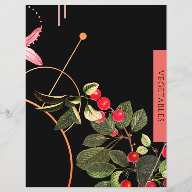 Vegetables | Recipe Insert | Black & Red Cherries (Front)