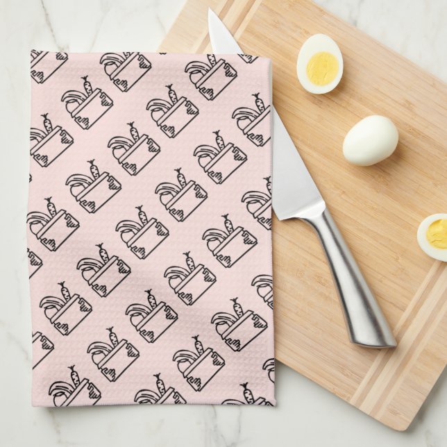 Vegetables Tea Towel (Quarter Fold)