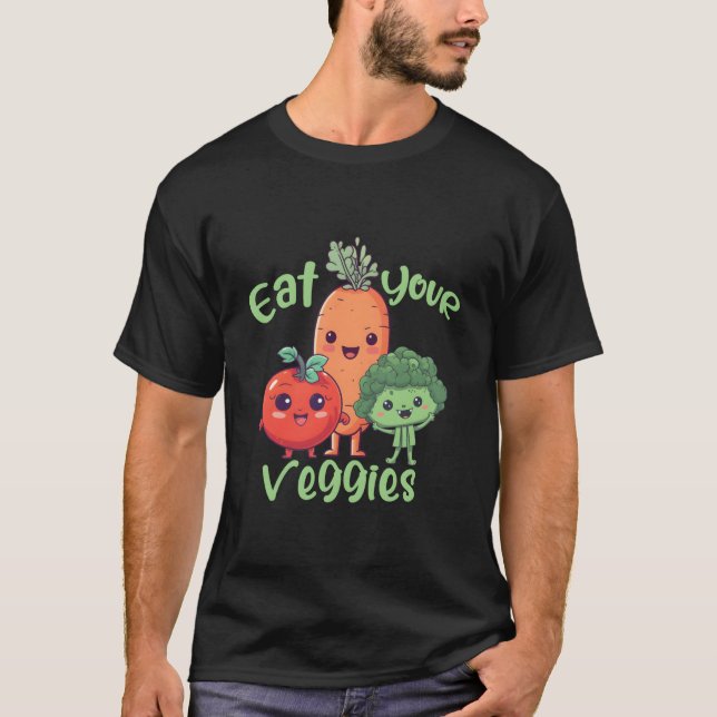 Vegetables Vegetarian Veggie Vegan Healthy Food T-Shirt (Front)