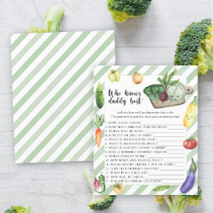 Vegetables - Who knows daddy best game