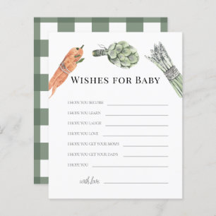 Vegetables Wishes for Baby Green Advice