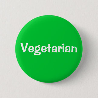 Vegetarian 6 Cm Round Badge