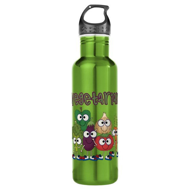 Vegetarian 710 Ml Water Bottle (Front)