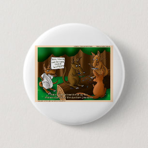 Vegetarian Aardvark Funny Tees Gifts Mugs Etc. 6 Cm Round Badge