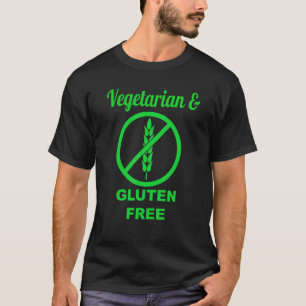 Vegetarian and Gluten Free Green T-Shirt