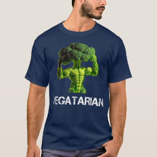 Vegetarian Broccoli Bodybuilder Clean Eating Weigh T-Shirt