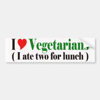 Vegetarian Bumper Sticker
