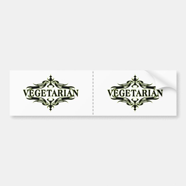 Vegetarian Bumper Sticker (Front)