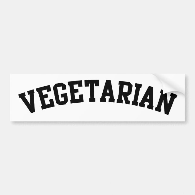 Vegetarian Bumper Sticker (Front)