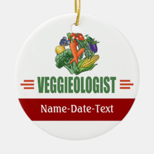 Vegetarian Ceramic Ornament
