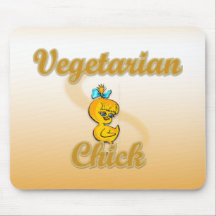 Vegetarian Chick Mouse Pad