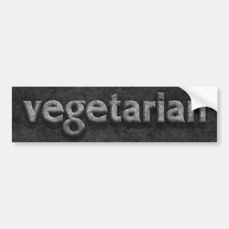 Vegetarian Chiseled Stone Bumper Sticker