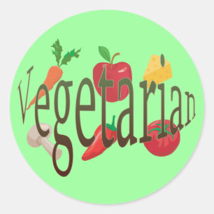 Vegetarian Classic Round Sticker
