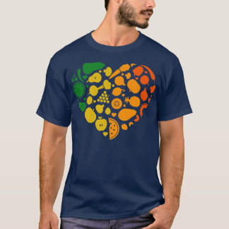 Vegetarian Colorful Fruits T-Shirt