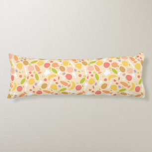 Vegetarian cooking pattern background body cushion