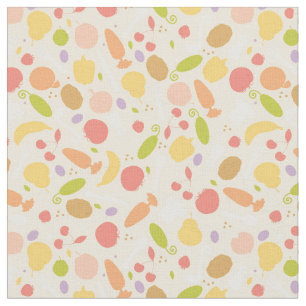 Vegetarian cooking pattern background fabric