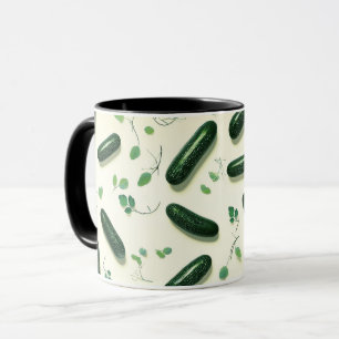 Vegetarian Cool Green Fresh Cucumber Mug