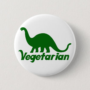 Vegetarian Dinosaur 6 Cm Round Badge