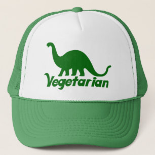 Vegetarian Dinosaur Trucker Hat