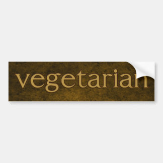 Vegetarian Dirt Inspired Bumper Sticker