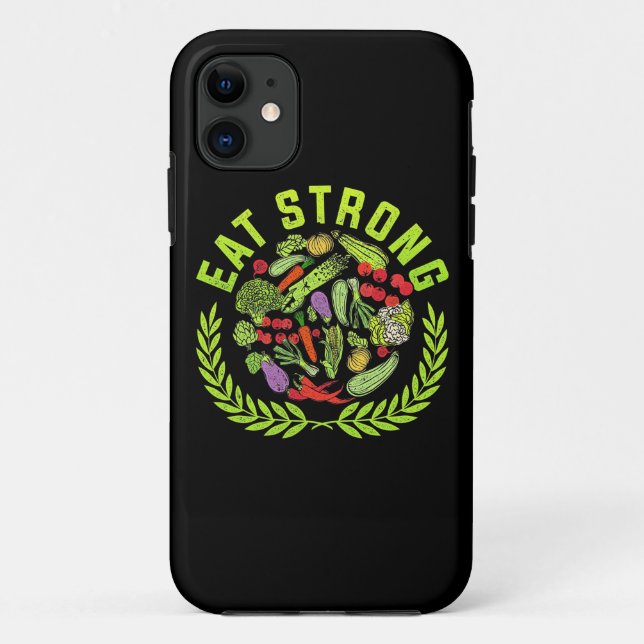 Vegetarian Eat Strong Case-Mate iPhone Case (Back)