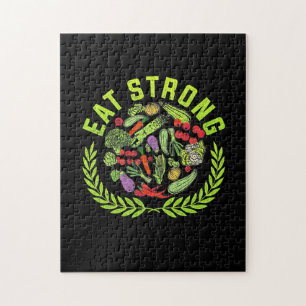 Vegetarian Eat Strong Jigsaw Puzzle