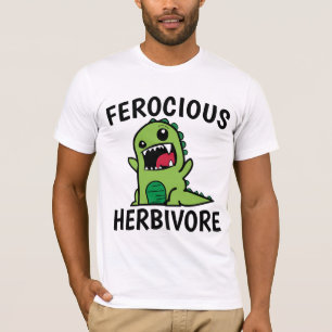 VEGETARIAN FEROCIOUS & HERBIVORE DINO T-shirts
