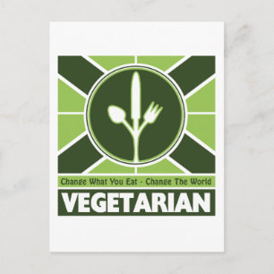 Vegetarian Flag Postcard