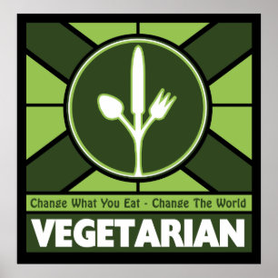 Vegetarian Flag Poster