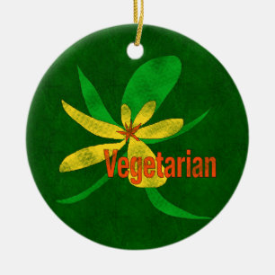Vegetarian Flower Ceramic Tree Decoration