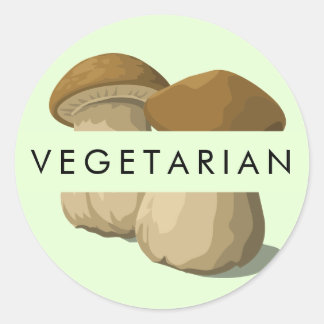 Vegetarian Food Label Sticker