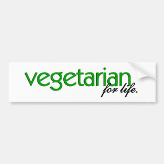 Vegetarian for Life Bumper Sticker