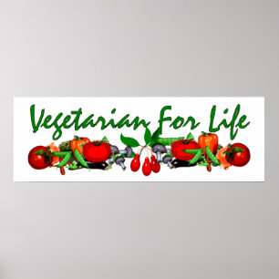 Vegetarian For Life Poster