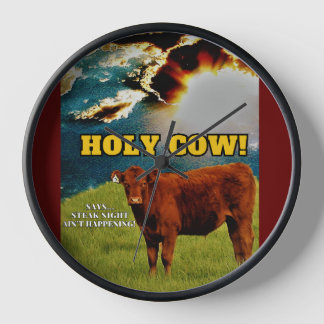 Vegetarian Gift, Steak - It's Not for Dinner! Clock