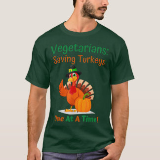 Vegetarian Happy Thanksgiving Holiday Dinner Funny T-Shirt