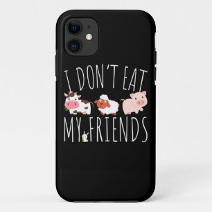 Vegetarian I Do Not Eat My Friends iPhone 11 Case