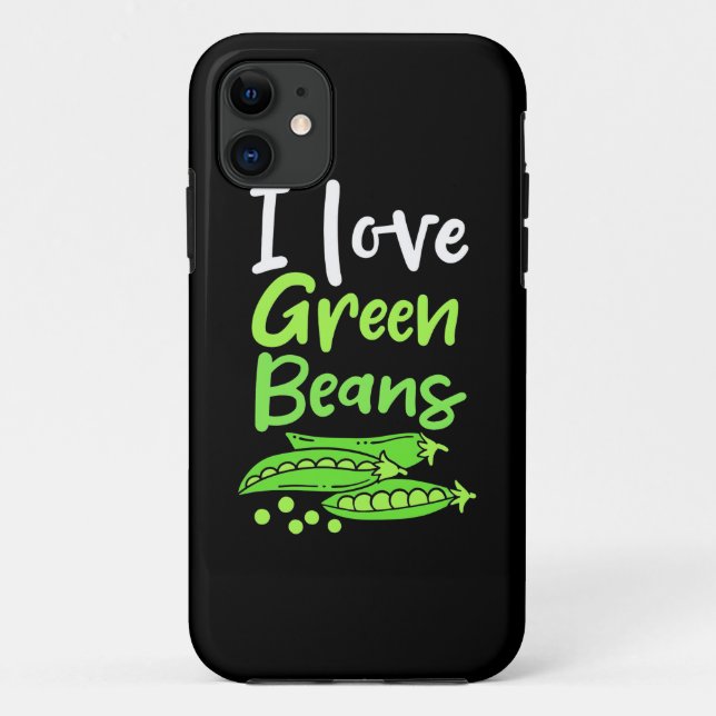 Vegetarian I Love Green Beans Case-Mate iPhone Case (Back)