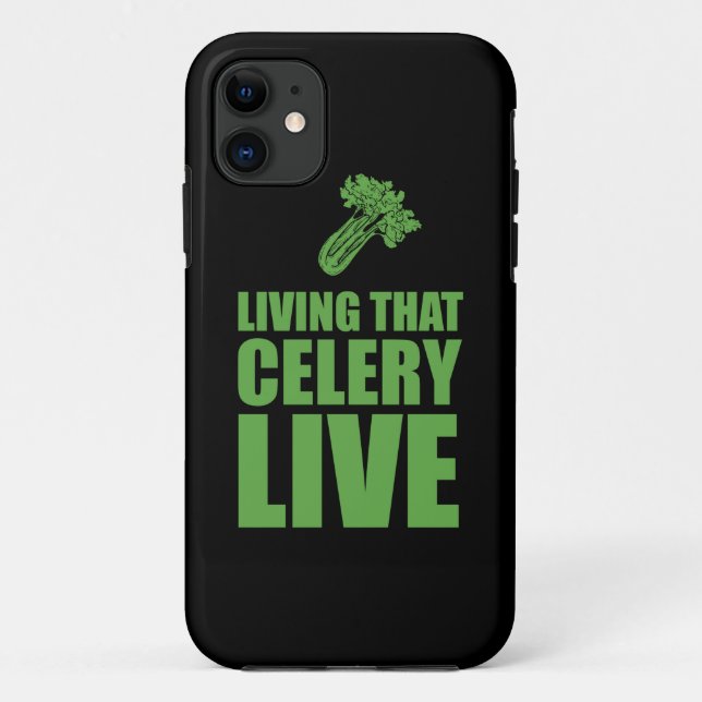 Vegetarian Living That Celery Live Case-Mate iPhone Case (Back)