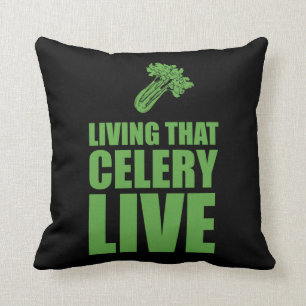 Vegetarian Living That Celery Live Cushion