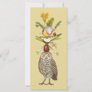 Vegetarian Owl flat card