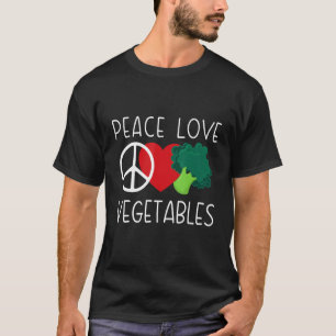 Vegetarian Peace Vegetables Love T-Shirt