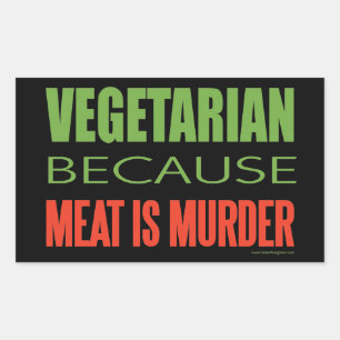Vegetarian Rectangular Sticker