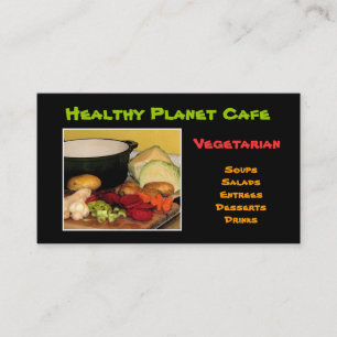 Vegetarian Restaurant Business Card