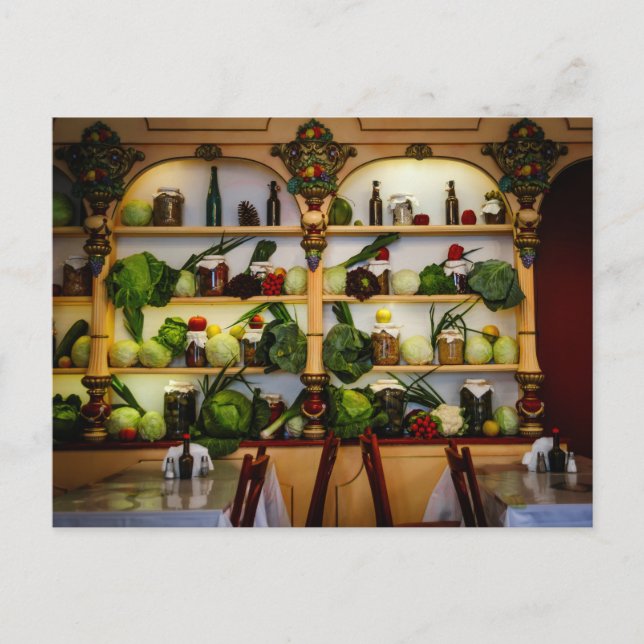 Vegetarian restaurant ( display ) postcard (Front)