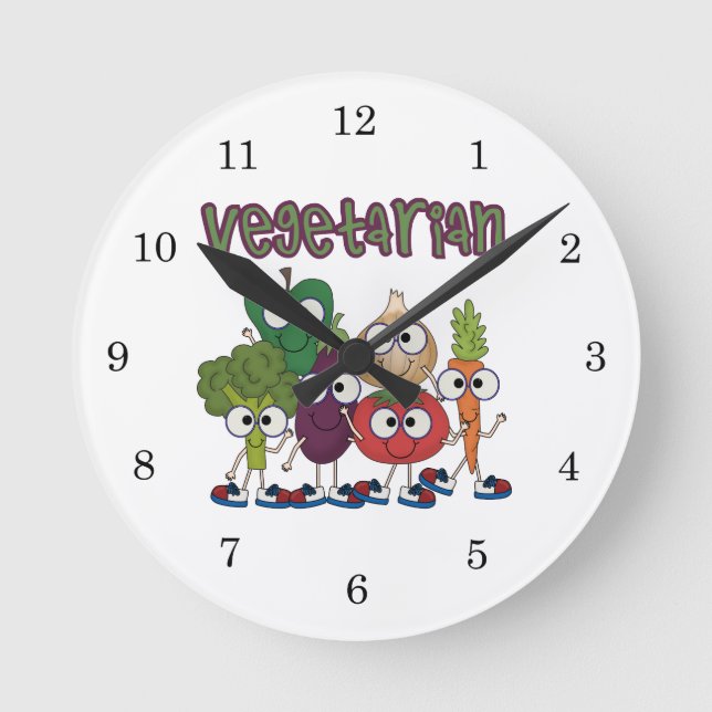 Vegetarian Round Clock (Front)