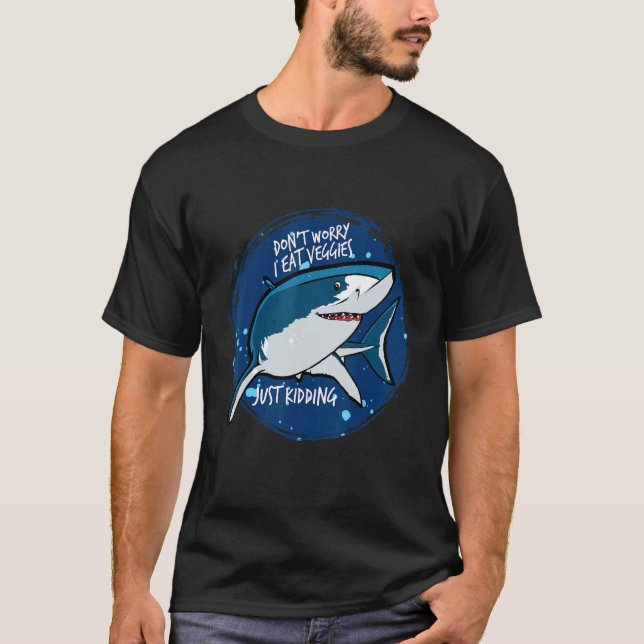 Vegetarian Shark T-Shirt (Front)