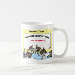 Vegetarian Turkey Offbeat Cartoon Funny Gifts Coffee Mug